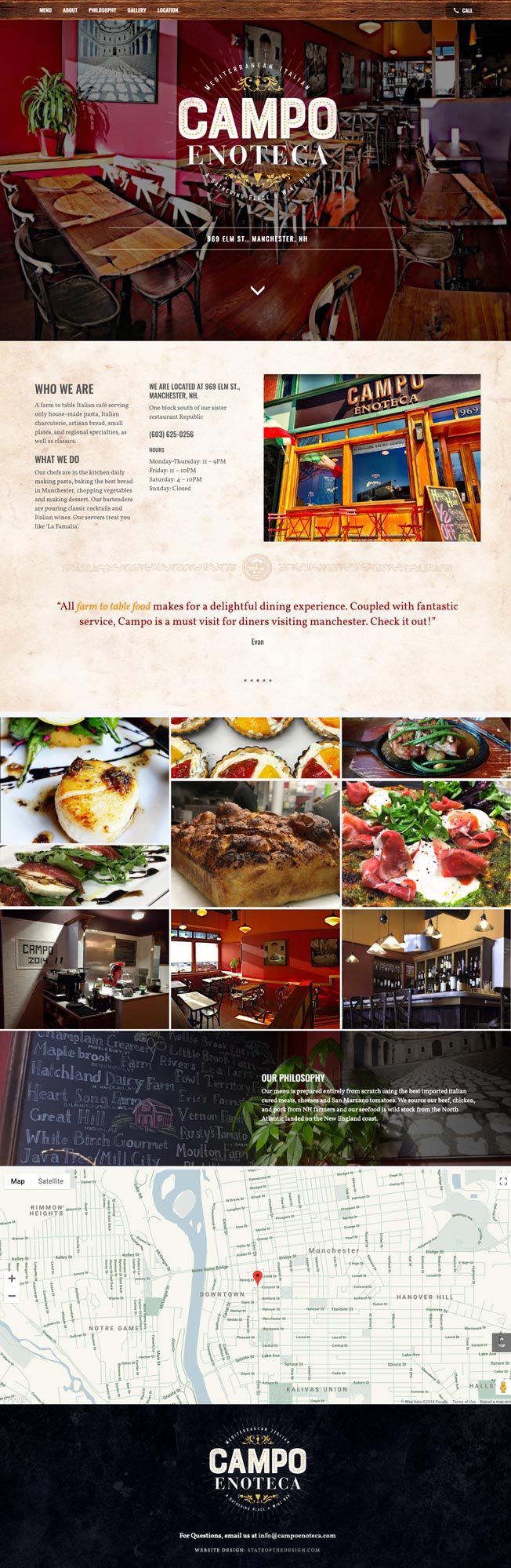 Campo Enoteca Homepage